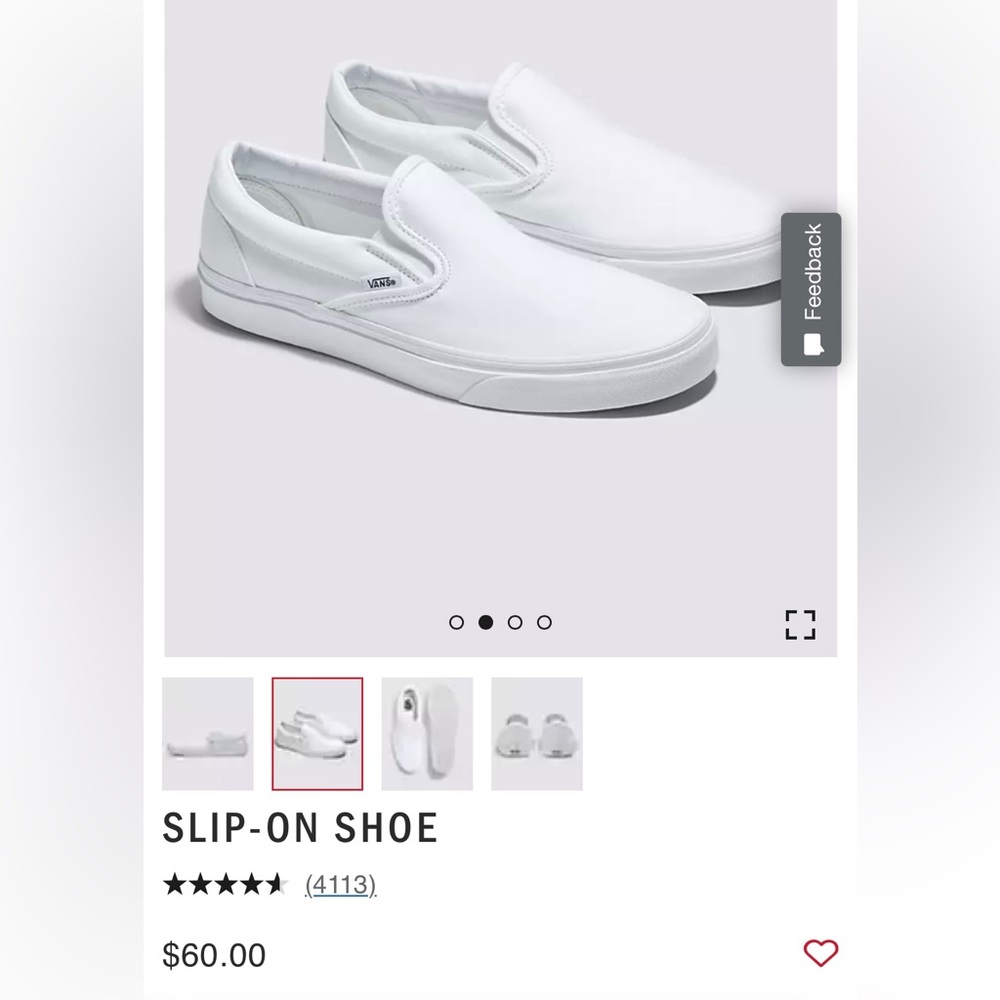 Brand new white vans